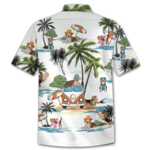 Ugly Beagle Summer Holiday Funny Beach All Over Print Shirt product photo 5
