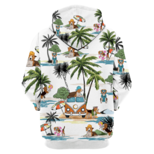 Ugly Beagle Summer Holiday Funny Beach All Over Print Shirt product photo 7