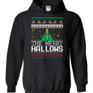 Ugly Christmas The Merry Hallows Christmas Shirt Hoodie Black S