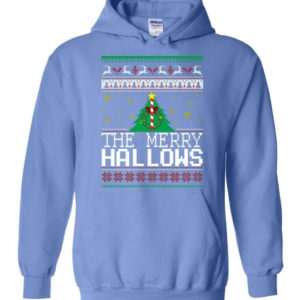 Ugly Christmas The Merry Hallows Christmas Shirt Hoodie Carolina Blue S