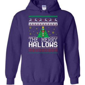 Ugly Christmas The Merry Hallows Christmas Shirt Hoodie Purple S