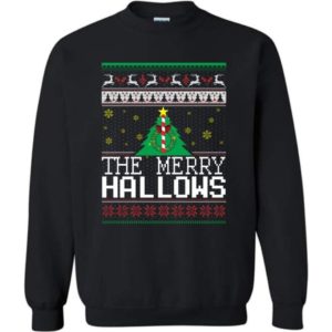Ugly Christmas The Merry Hallows Christmas Shirt Sweatshirt Black S