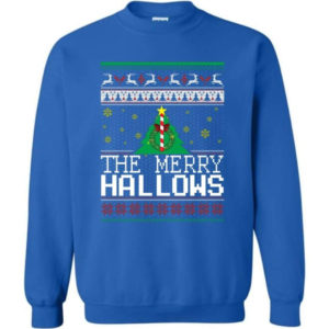 Ugly Christmas The Merry Hallows Christmas Shirt Sweatshirt Royal S