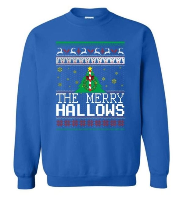 Ugly Christmas The Merry Hallows Christmas Shirt Sweatshirt Royal S