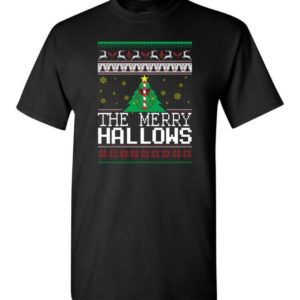 Ugly Christmas The Merry Hallows Christmas Shirt Unisex T-Shirt Black S
