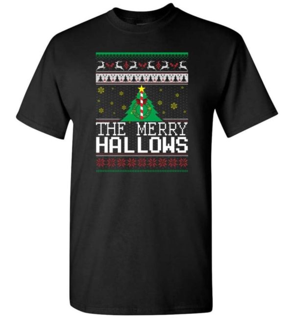 Ugly Christmas The Merry Hallows Christmas Shirt Unisex T-Shirt Black S