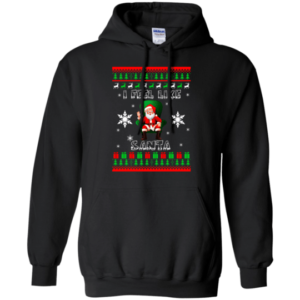 Ugly Santa I Feel Like Santa Christmas Shirt Hoodie Black S