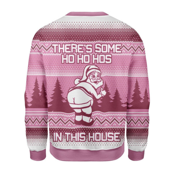 Ugly Santa There's Some Ho Ho Hos In This House 3D Christmas Sweater product photo 2
