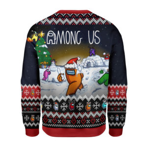 Winter Christmas Tree Among Us 3D Christmas Sweater product photo 2