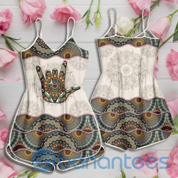 Mandala deaf Rompers For Women Product Photo