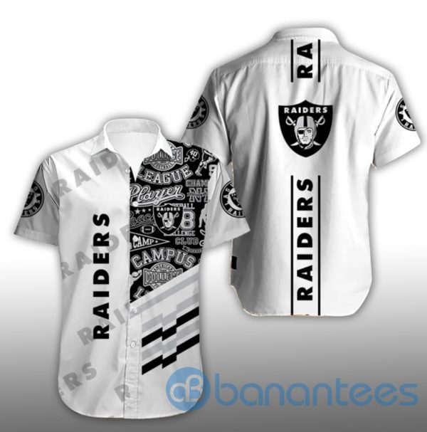 Men's Las Vegas Raiders Short Sleeves Hawaiian Shirt Product Photo
