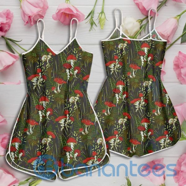 Mushrooms Color Pattern Rompers For Women Product Photo