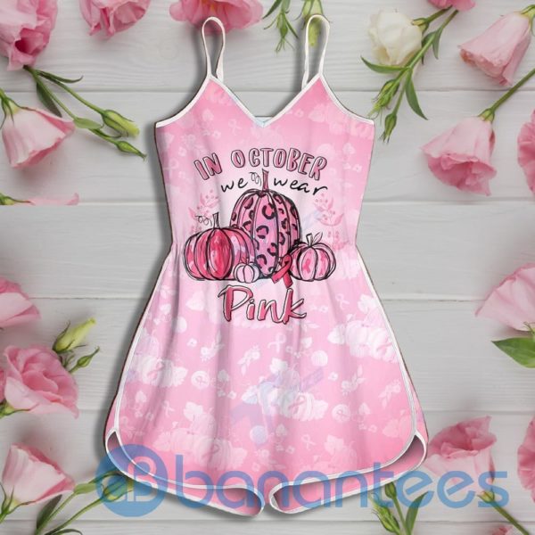 Pumpkin in october we wear pink Rompers For Women Product Photo