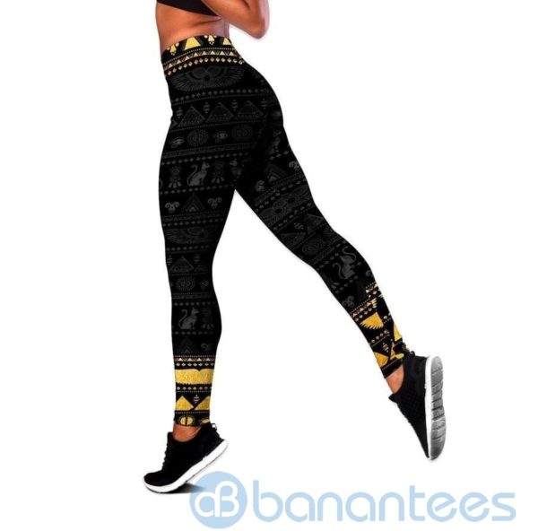 African Truth Know Thyself Hollow Tank And Legging Outfit Product Photo