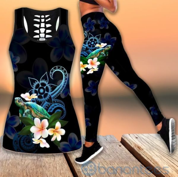 Amazing Polynesia Turtle Tank Top Legging Set Outfit Product Photo
