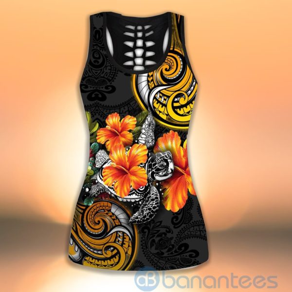 Amazing Polynesian Turtle Tank Top Legging Set Outfit Product Photo