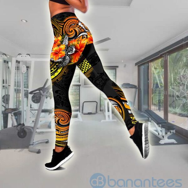 Amazing Polynesian Turtle Tank Top Legging Set Outfit Product Photo