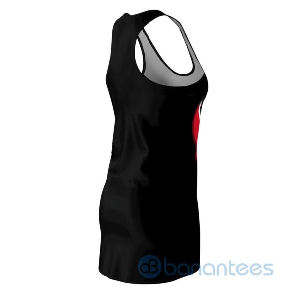 American Flag Heart Black Racerback Dress For Women Product Photo