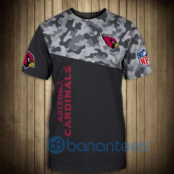 Arizona Cardinals Military Short Sleeve 3D T Shirt Product Photo