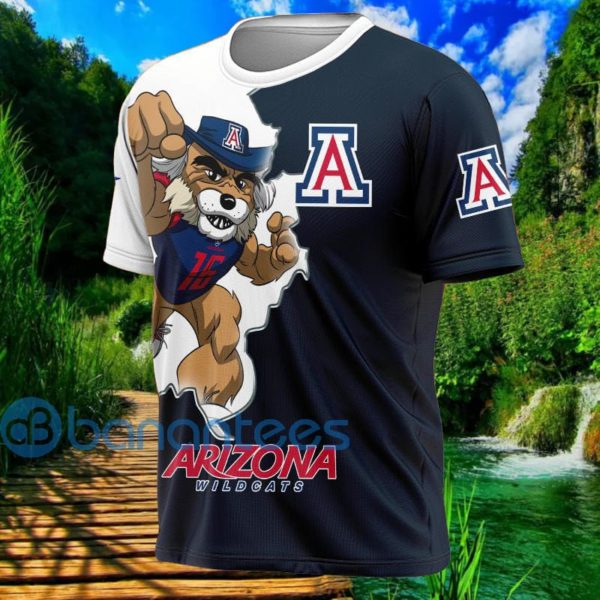 Arizona Wild Cats Mascot All Over Printed 3D T Shirt Product Photo
