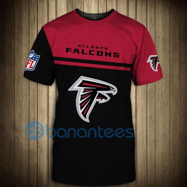 Atlanta Falcons Hand Skull Full Printed 3D T Shirt Product Photo