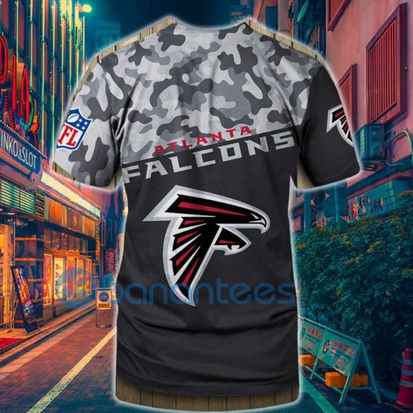 Atlanta Falcons Military Short Sleeve Full Printed 3D T Shirt Product Photo