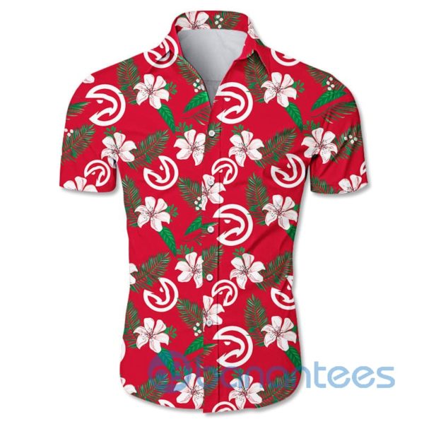 Atlanta Hawks Small Flowers Short Sleeves Hawaiian Shirt Product Photo