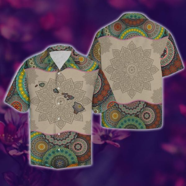 Awesome Hawaii Mandala Hawaiian Shirt Summer Hawaii Product Photo