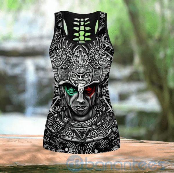 Aztec Mexico Warrior Tank Top Legging Set Outfit Product Photo