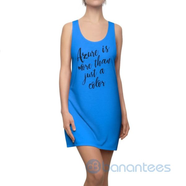 Azure Is More Than Just A Color Royal Racerback Dress For Women Product Photo