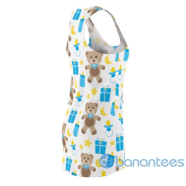 Baby Bear Gift Box And Stars All Over Print Racerback Dress For Women Product Photo