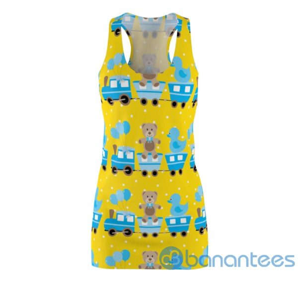 Baby Bear Train And Duck All Over Print Racerback Dress For Women Product Photo