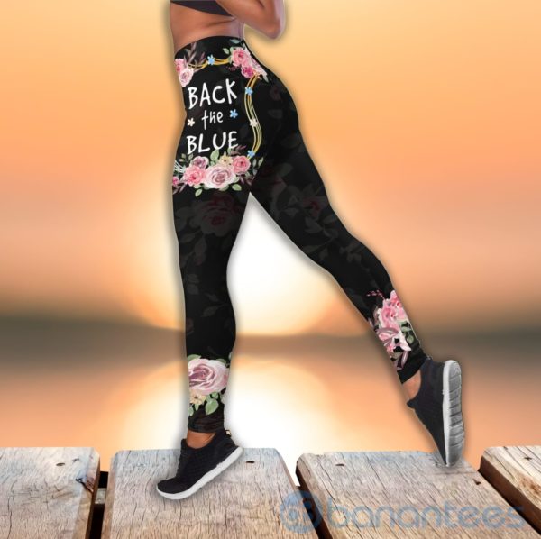 Back The Bue Tank Top Legging Set Outfit Product Photo