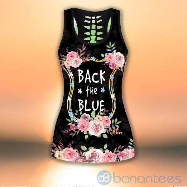 Back The Bue Tank Top Legging Set Outfit Product Photo