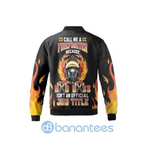 Bad Dass Firefighter Fleece Bomber Jacket Fireman Bomber Jacket Product Photo