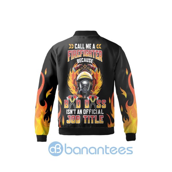 Bad Dass Firefighter Fleece Bomber Jacket Fireman Bomber Jacket Product Photo