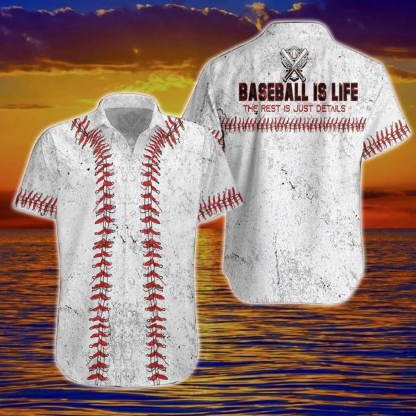 Baseball Is Life The Rest Is Just Details Hawaiian Shirt Product Photo