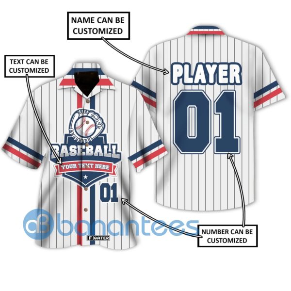 Baseball Shirt Personalized Baseball Lover Custom Hawaiian Shirt Summer Hawaiian Product Photo