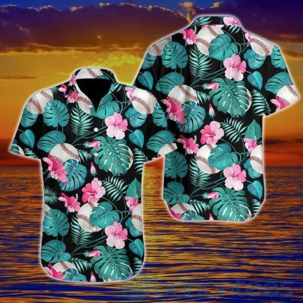 Baseball Simple Fantastic Tropical Hawaiian Shirt Product Photo
