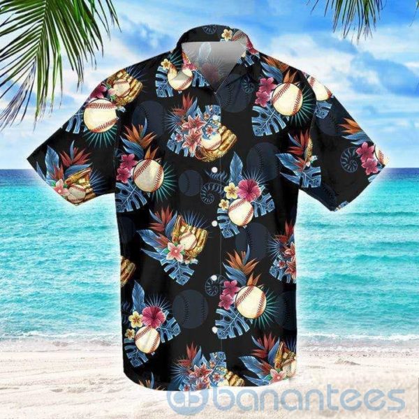 Baseball Summer Vibe Tropical Hawaiian Shirt Product Photo