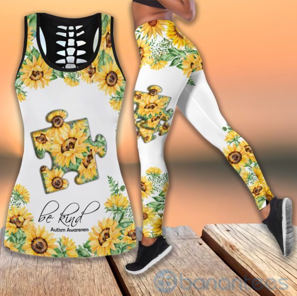 Be Kind Tank Top Legging Set Outfit Product Photo