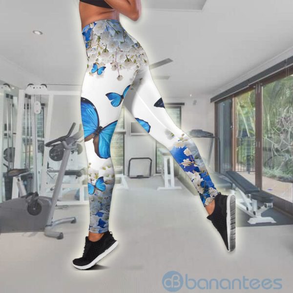 Beautiful Butterfly Tank Top Legging Set Outfit Product Photo