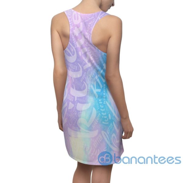 Beautiful Girl Mardi Gras Mask Carnival Racerback Dress For Women Product Photo