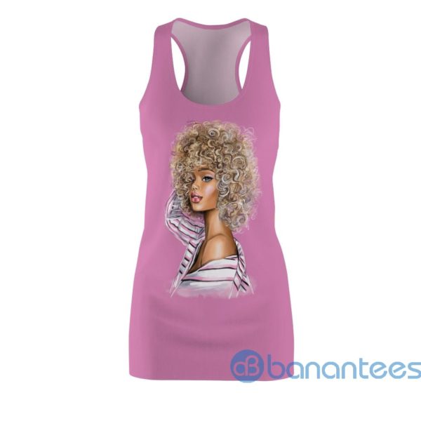 Beautiful Girl Pink Racerback Dress For Women Product Photo