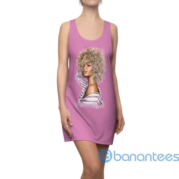 Beautiful Girl Pink Racerback Dress For Women Product Photo