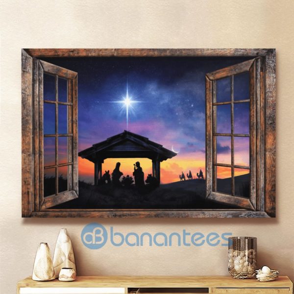Beautiful Halo Night Jesus Wall Art Canvas Product Photo