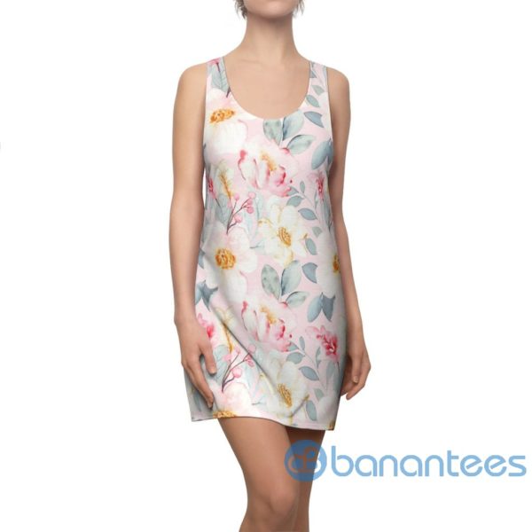 Beautiful Watercolor Flowers Art Design Racerback Dress Product Photo