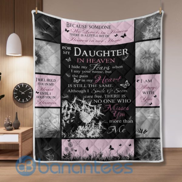 Because Someone We Love Is In Heaven Blanket Quilt Product Photo
