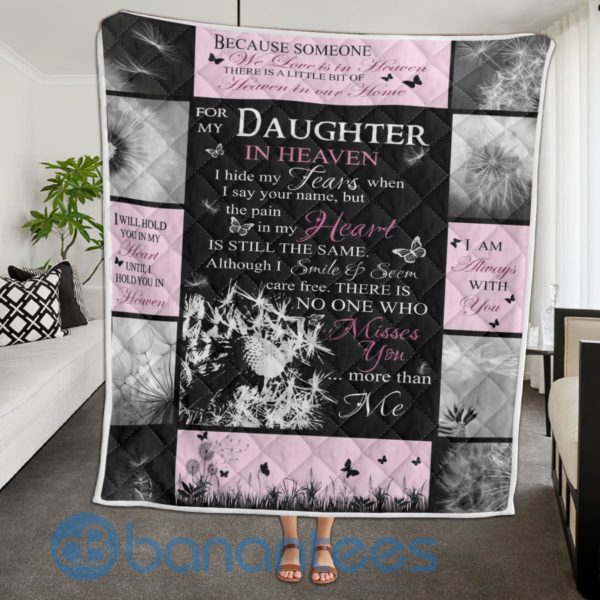 Because Someone We Love Is In Heaven Blanket Quilt Product Photo