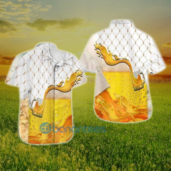 Beer Shirts Beer Mugs Beer Hawaiian Shirt Summer Hawaiian Product Photo
